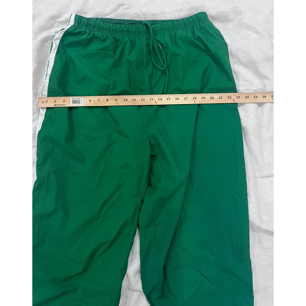 Holloway Womens 2XL Green White Stripe Track Pants Athletic Mesh Lined Warm Up - Picture 5 of 6